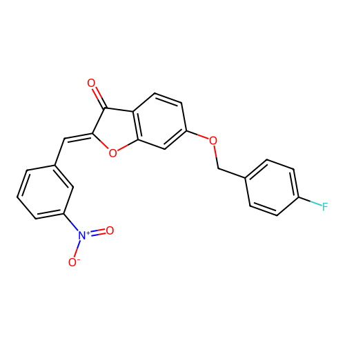6-[(4-Fluorophenyl)methoxy]-2-[(3-nitrophenyl)methylene]benzo[b]furan-3-one structure