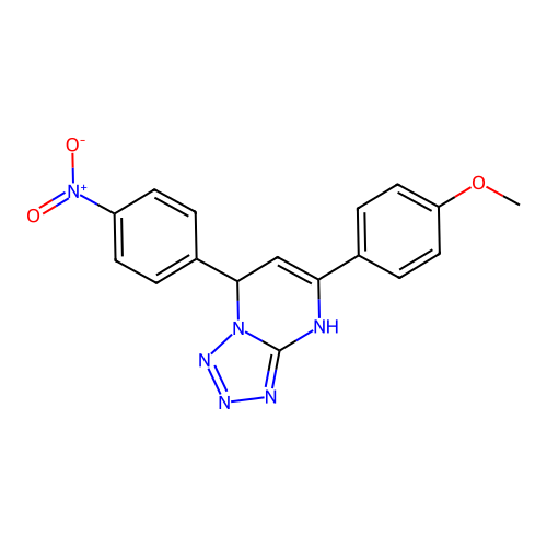 5-(4-Methoxyphenyl)-7-(4-nitrophenyl)-4,7-dihydrotetrazolo[1,5-a]pyrimidine structure