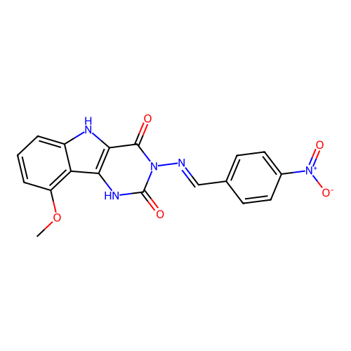 C18H13N5O5 structure