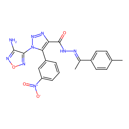 C20H17N9O4 structure