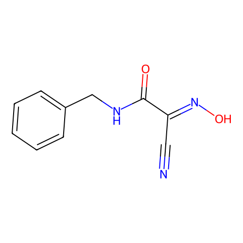 N-Benzyl-2-cyano-2-(hydroxyimino)acetamide structure