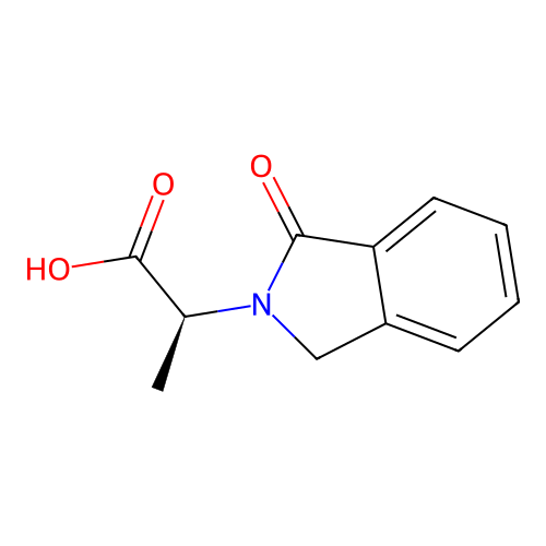 (alphaS)-1,3-Dihydro-alpha-methyl-1-oxo-2H-isoindole-2-acetic acid structure