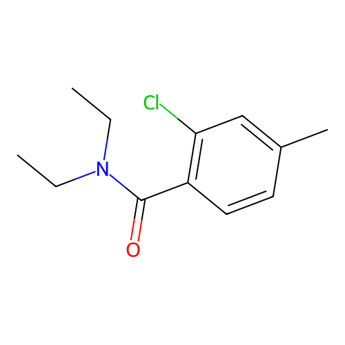 2-chloro-N,N-diethyl-4-methylbenzamide structure