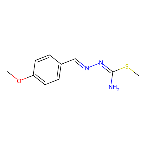 3-(4-Methoxybenzylideneamino)-2-methyl-2-thiopseudourea structure