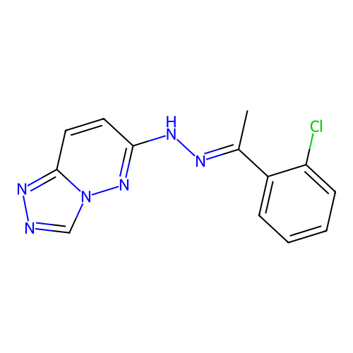 C13H11ClN6 structure
