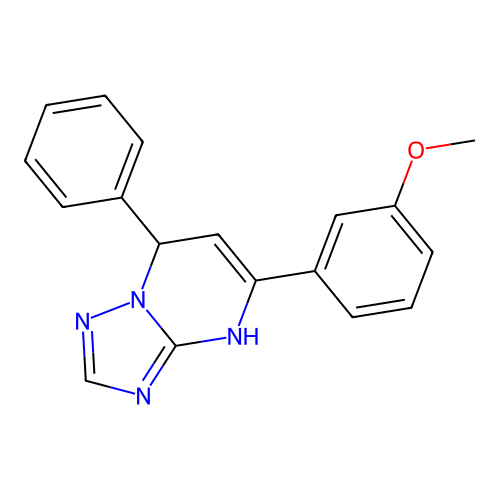 5-(3-Methoxyphenyl)-7-phenyl-3,7-dihydro[1,2,4]triazolo[1,5-a]pyrimidine structure