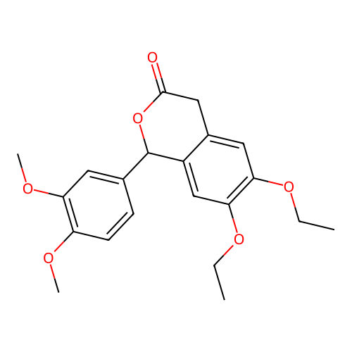 1-(3,4-Dimethoxyphenyl)-6,7-diethoxyisochroman-3-one structure