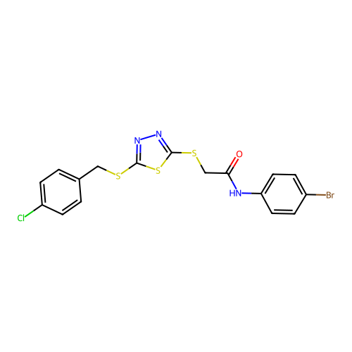 C17H13BrClN3OS3 structure