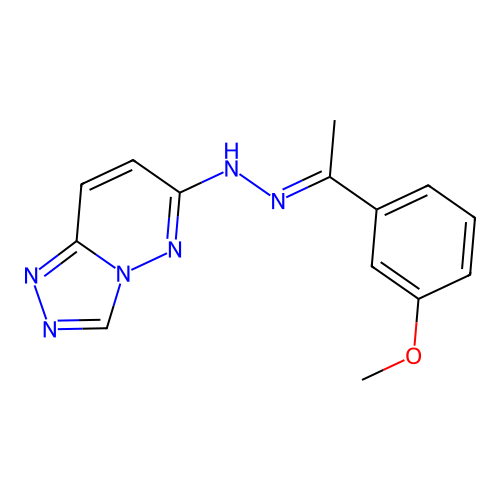 C14H14N6O structure