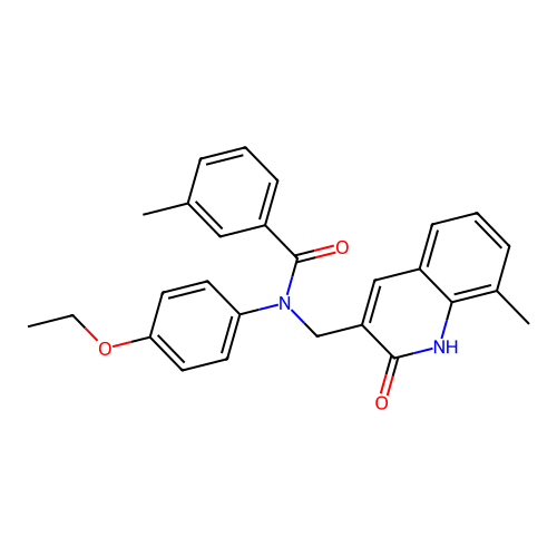 N-(4-ethoxyphenyl)-N-((2-hydroxy-8-methylquinolin-3-yl)methyl)-3-methylbenzamide structure