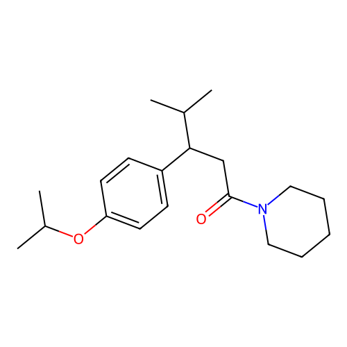 3-(4-Isopropoxyphenyl)-4-methyl-1-(piperidin-1-YL)pentan-1-one structure