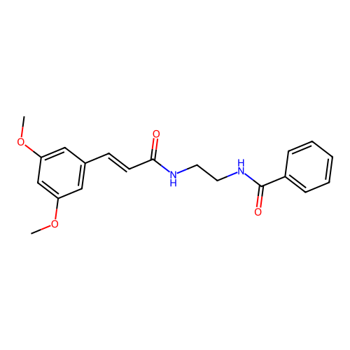 (E)-N-(2-(3-(3,5-dimethoxyphenyl)acrylamido)ethyl)benzamide structure