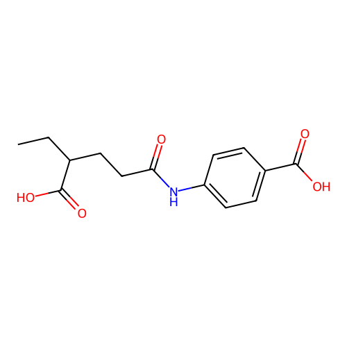 4-[(4-Carboxyhexanoyl)amino]benzoic acid structure