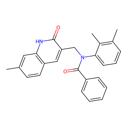 N-(2,3-dimethylphenyl)-N-((2-hydroxy-7-methylquinolin-3-yl)methyl)benzamide structure