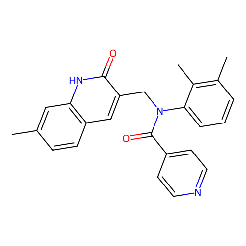 N-(2,3-dimethylphenyl)-N-((2-hydroxy-7-methylquinolin-3-yl)methyl)isonicotinamide structure