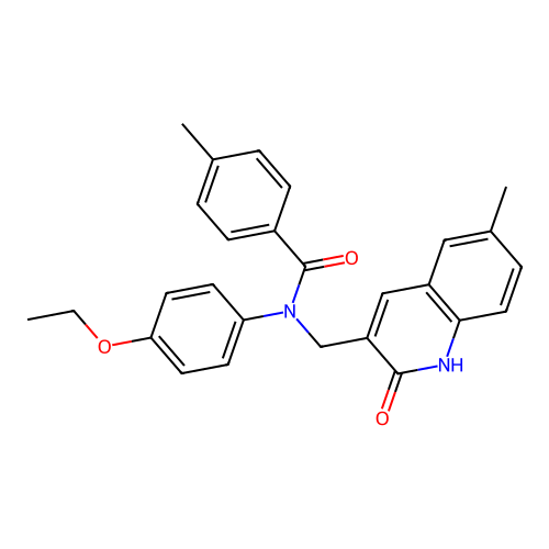 N-(4-ethoxyphenyl)-N-((2-hydroxy-6-methylquinolin-3-yl)methyl)-4-methylbenzamide structure