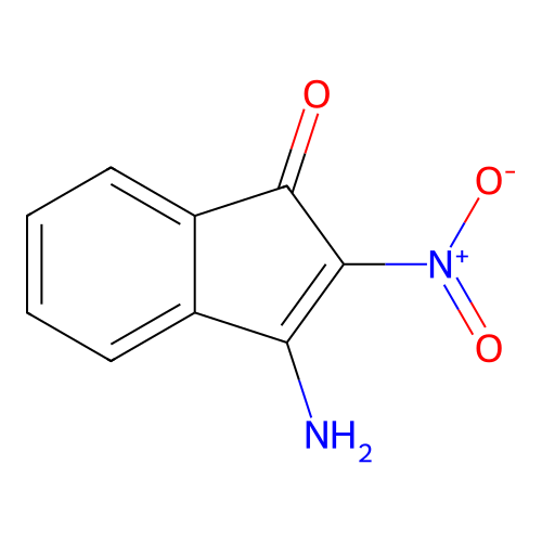 3-amino-2-nitro-1H-inden-1-one structure