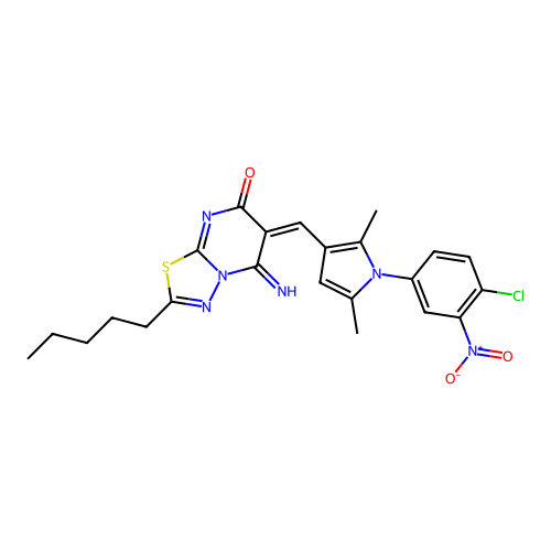 C23H23ClN6O3S structure