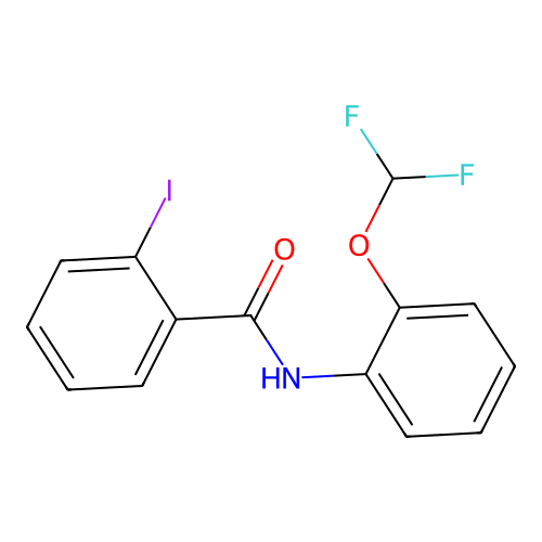 N-[2-(difluoromethoxy)phenyl]-2-iodobenzamide structure