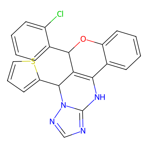 C22H15ClN4OS structure