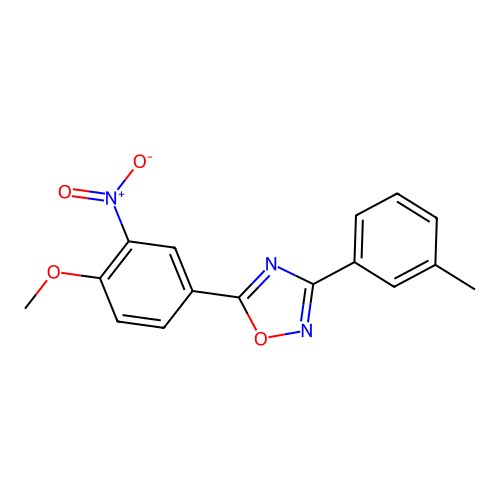 5-(4-Methoxy-3-nitrophenyl)-3-(3-methylphenyl)-1,2,4-oxadiazole structure
