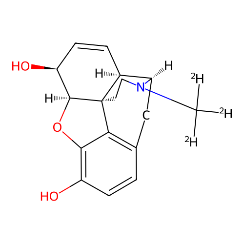 Morphine-methyl-d3 structure
