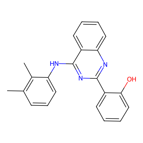 2-{(4Z)-4-[(2,3-dimethylphenyl)imino]-3,4-dihydroquinazolin-2-yl}phenol structure