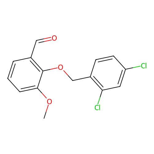 2-[(2,4-Dichlorobenzyl)oxy]-3-methoxybenzaldehyde structure