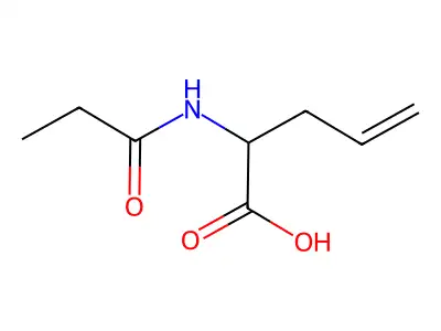 2-(丙酰氨基)戊-4-烯酸 structure