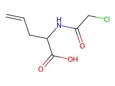 2-[(2-Chloroacetyl)amino]-4-pentenoic acid structure