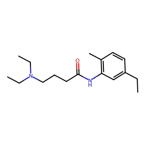 o-Butyrotoluidide, 4-(diethylamino)-5'-ethyl- structure