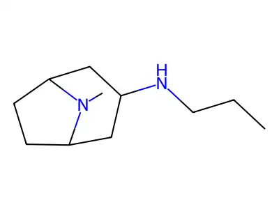 8-Azabicyclo(3.2.1)octan-3-amine, 8-methyl-N-propyl-, exo- structure