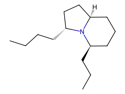 3-Butyl-5-propyloctahydroindolizine structure