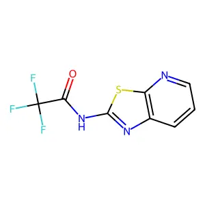 2,2,2-trifluoro-N-([1,3]thiazolo[5,4-b]pyridin-2-yl)acetamide structure