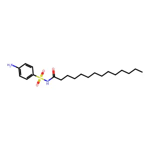N-(4-aminophenyl)sulfonyltetradecanamide structure