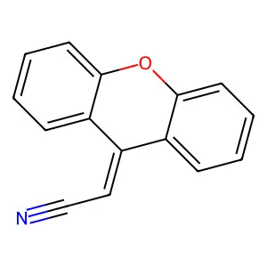 2-Xanthen-9-ylideneacetonitrile structure