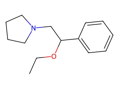 Pyrrolidine, 1-(beta-ethoxyphenethyl)- structure