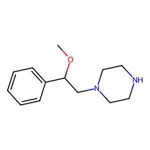 1-(2-Methoxy-2-phenylethyl)piperazine structure