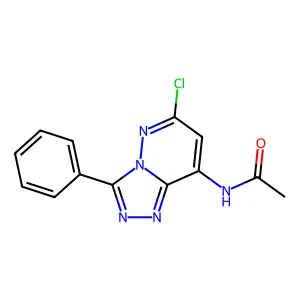 n-(6-Chloro-3-phenyl[1,2,4]triazolo[4,3-b]pyridazin-8-yl)acetamide structure