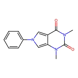 1,3-dimethyl-6-phenyl-1H-pyrrolo[3,4-d]pyrimidine-2,4(3H,6H)-dione structure