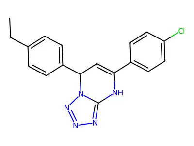 5-(4-Chlorophenyl)-7-(4-ethylphenyl)-1,7-dihydrotetrazolo[1,5-a]pyrimidine structure