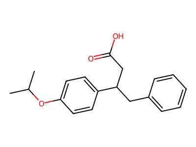 4-phenyl-3-(4-propan-2-yloxyphenyl)butanoic Acid structure
