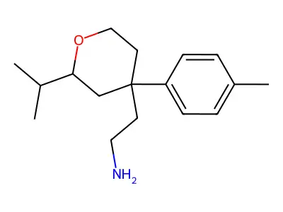 2-(2-Isopropyl-4-p-tolyl-tetrahydro-pyran-4-yl)-ethylamine structure