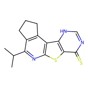 4-Isopropyl-2,3-dihydro-1H-6-thia-5,8,10-triaza-cyclopenta[c]fluorene-7-thiol structure