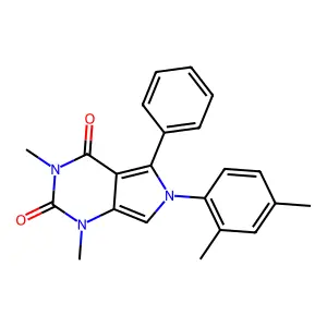6-(2,4-Dimethylphenyl)-1,3-dimethyl-5-phenylpyrrolo[3,4-d]pyrimidine-2,4-dione structure