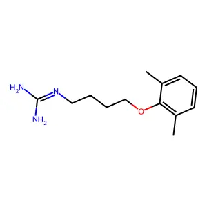 Guanidine, (4-(2,6-xylyloxy)butyl)- structure