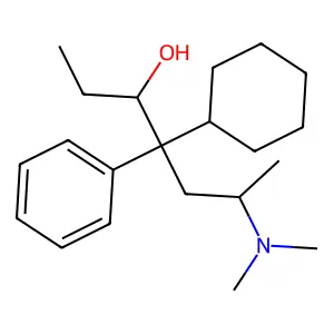 3-Heptanol, 4-cyclohexyl-6-(dimethylamino)-4-phenyl- structure