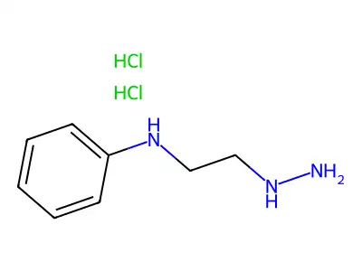 Hydrazine, (2-anilinoethyl)-, dihydrochloride structure