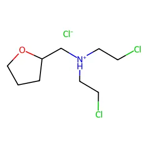 Furfurylamine, tetrahydro-N,N-bis(2-chloroethyl)-, hydrochloride structure