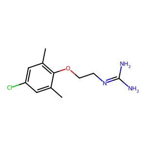 Guanidine, (2-(p-chloro-2,6-xylyloxy)ethyl)- structure